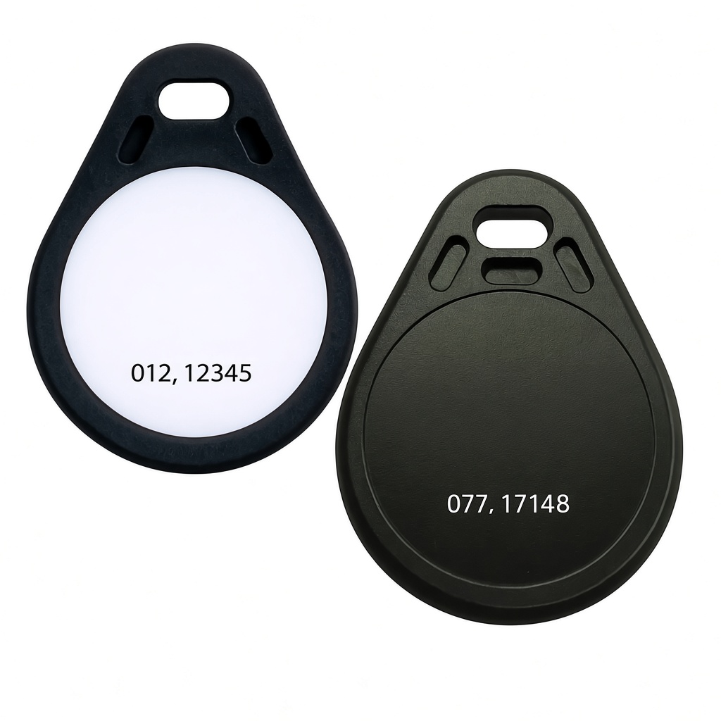 Key fob front and back ready for custom branding